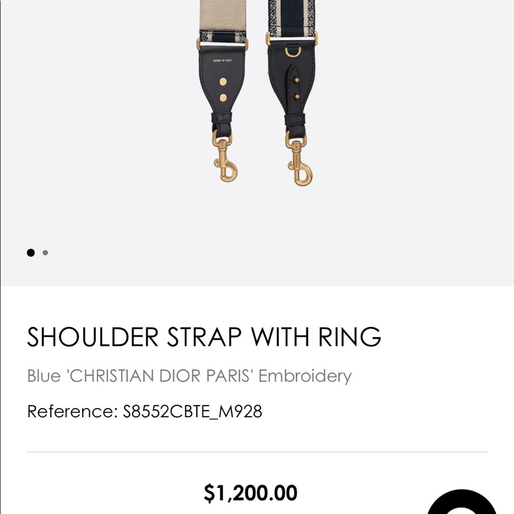 Authentic Dior NWT Shoulder Strap with ring - Picture 8 of 11